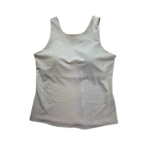 32 Degrees Cream Tank Top Built In Shelf Bra Sleeveless Shirt Sz XL Women's